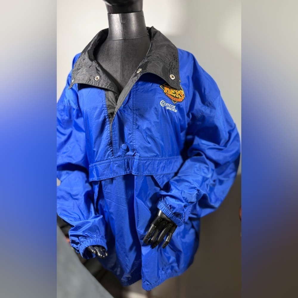 UltraClub Collection Size Large Blue/Black Windbreaker Jacket